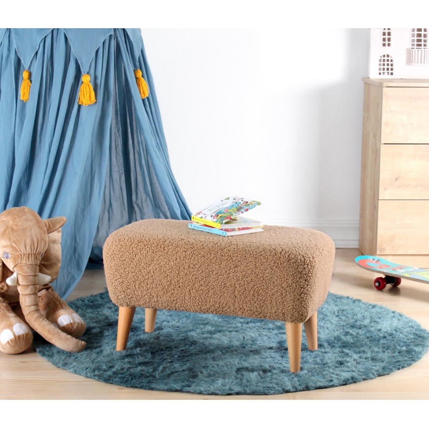 Pufe PIXI 32 x 61 cm, castanho