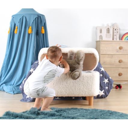 Pufe PIXI 37x61 cm branco
