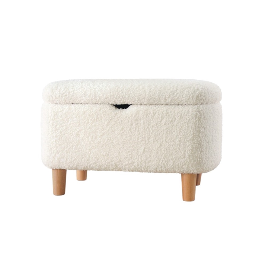 Pufe PIXI 37x61 cm branco