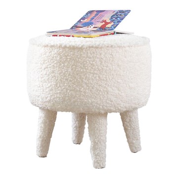 Pufe PIXI diâmetro 38 cm branco