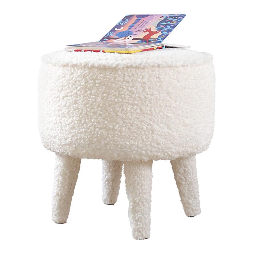Pufe PIXI diâmetro 38 cm branco