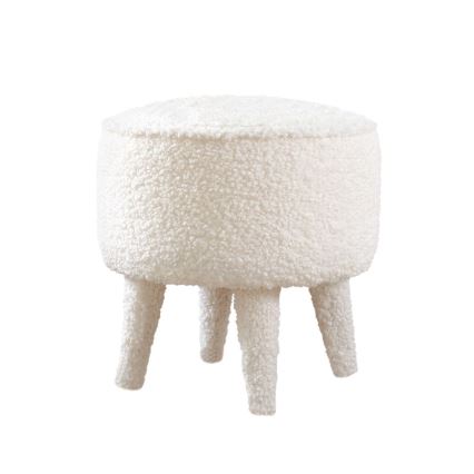 Pufe PIXI diâmetro 38 cm branco