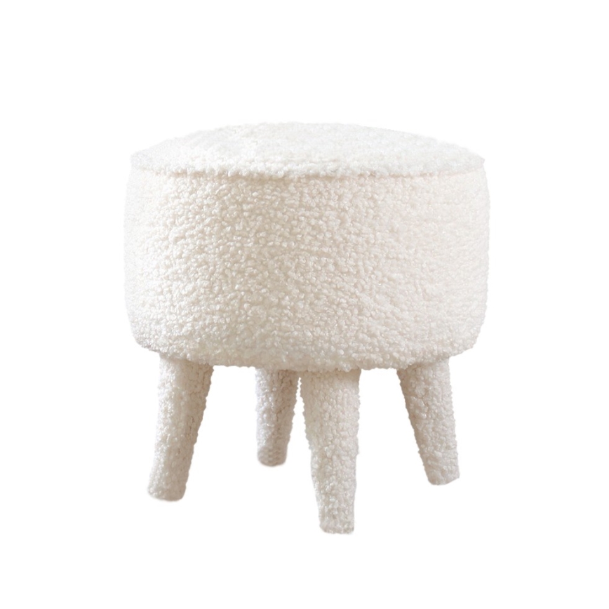 Pufe PIXI diâmetro 38 cm branco