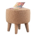 Pufe PIXI, diâmetro 38 cm, castanho