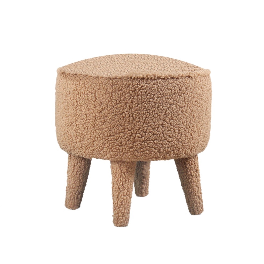 Pufe PIXI, diâmetro 38 cm, castanho