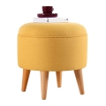 Pufe PIXI Ø 40 cm amarelo
