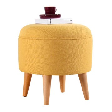 Pufe PIXI Ø 40 cm amarelo