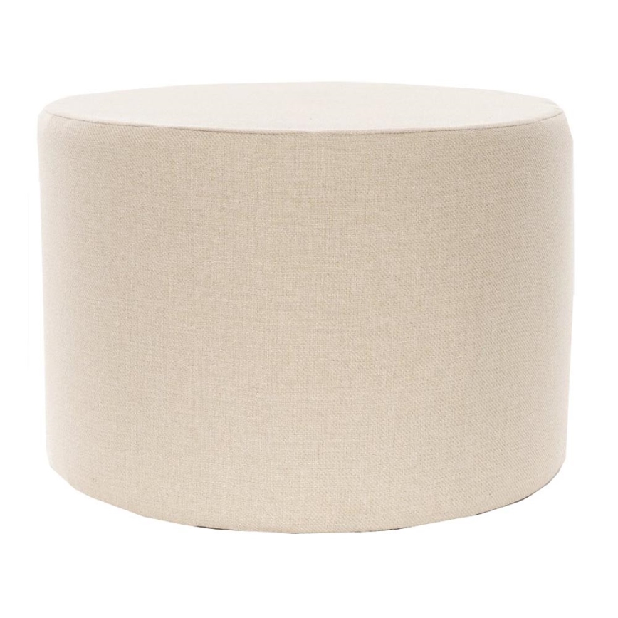 Pufe RABO, diâmetro 58 cm, creme