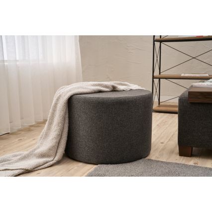 Pufe RABO Ø 58 cm antracite