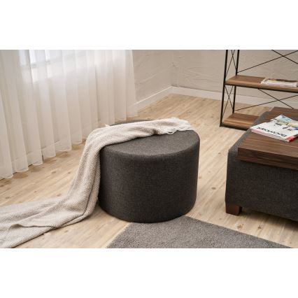 Pufe RABO Ø 58 cm antracite
