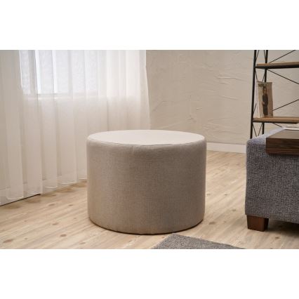 Pufe RABO, Ø 58 cm, bege
