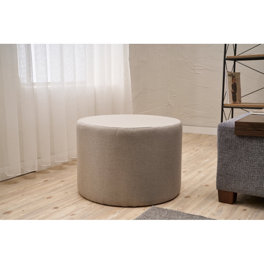Pufe RABO, Ø 58 cm, bege
