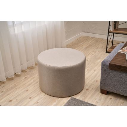 Pufe RABO, Ø 58 cm, bege