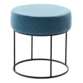 Pufe RELO, diâmetro 40 cm, azul