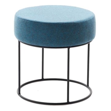 Pufe RELO, diâmetro 40 cm, azul