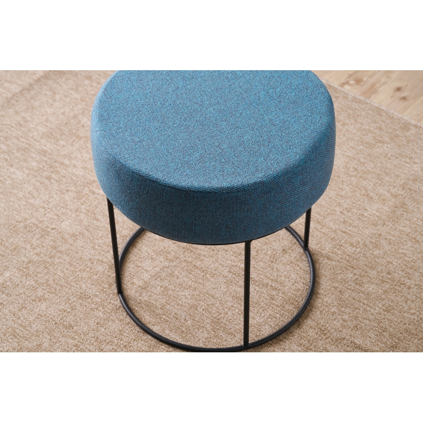 Pufe RELO, diâmetro 40 cm, azul