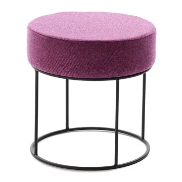 Pufe RELO, diâmetro 40 cm, rosa