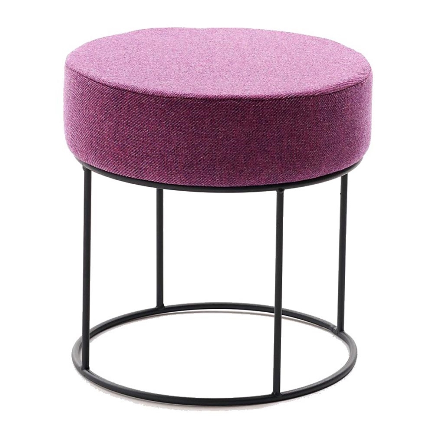 Pufe RELO, diâmetro 40 cm, rosa