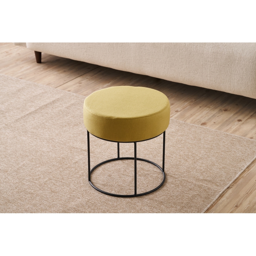 Pufe RELO Ø 40 cm amarelo