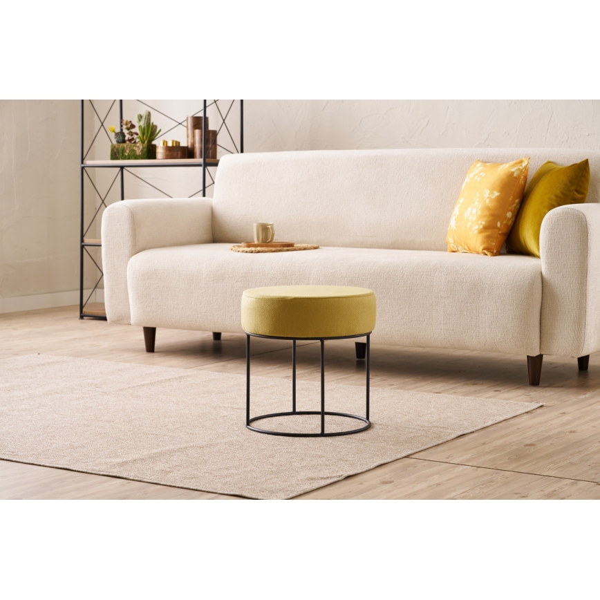Pufe RELO Ø 40 cm amarelo