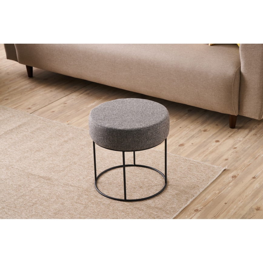 Pufe RELO, Ø 40 cm, antracite