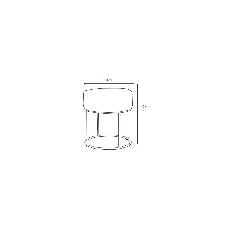 Pufe RELO, Ø 40 cm, antracite