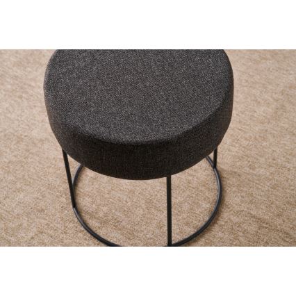 Pufe RELO, Ø 40 cm, castanho escuro