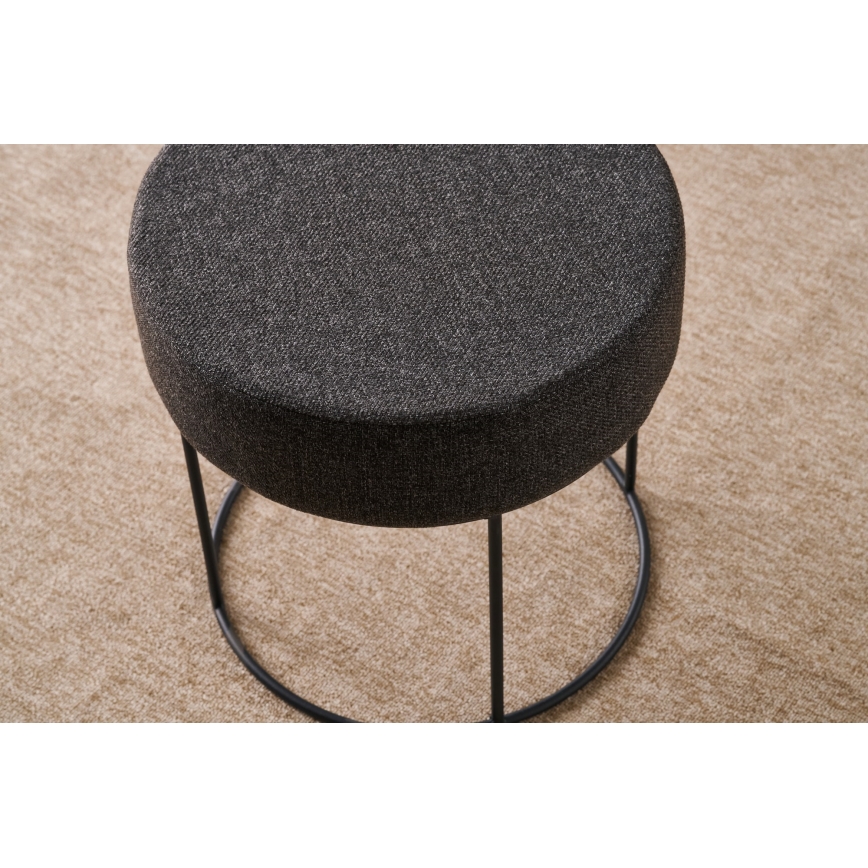 Pufe RELO, Ø 40 cm, castanho escuro