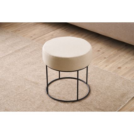 Pufe RELO Ø 40 cm creme