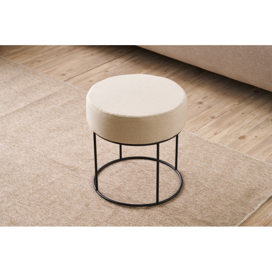 Pufe RELO Ø 40 cm creme