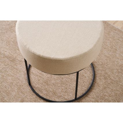 Pufe RELO Ø 40 cm creme