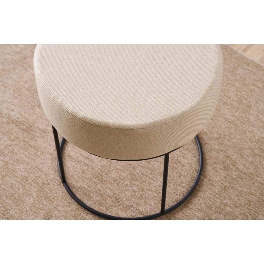 Pufe RELO Ø 40 cm creme
