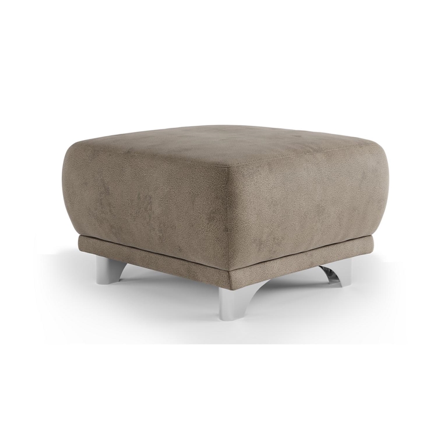 Pufe RIMINI 66x66 cm castanho