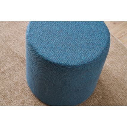 Pufe RONDO, diâmetro 40 cm, azul