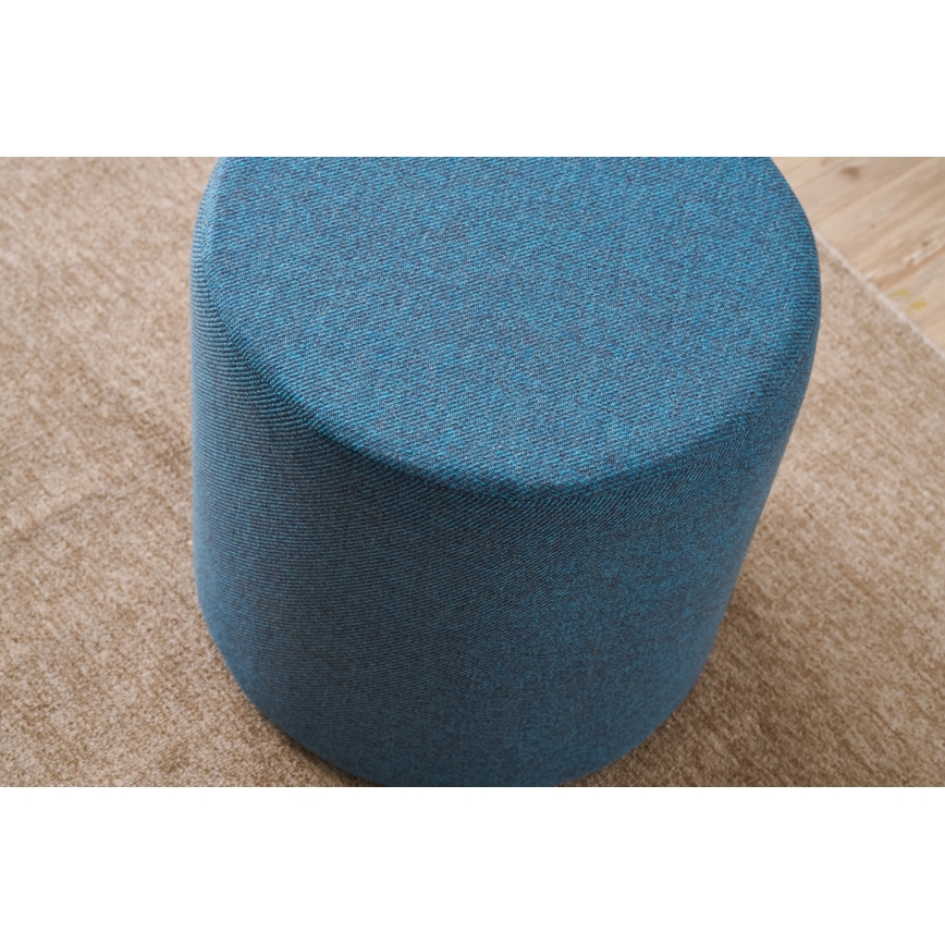 Pufe RONDO, diâmetro 40 cm, azul