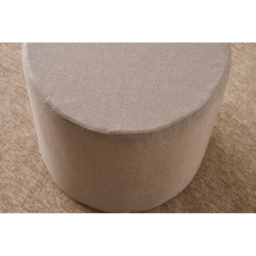Pufe RONDO, diâmetro 40 cm, bege