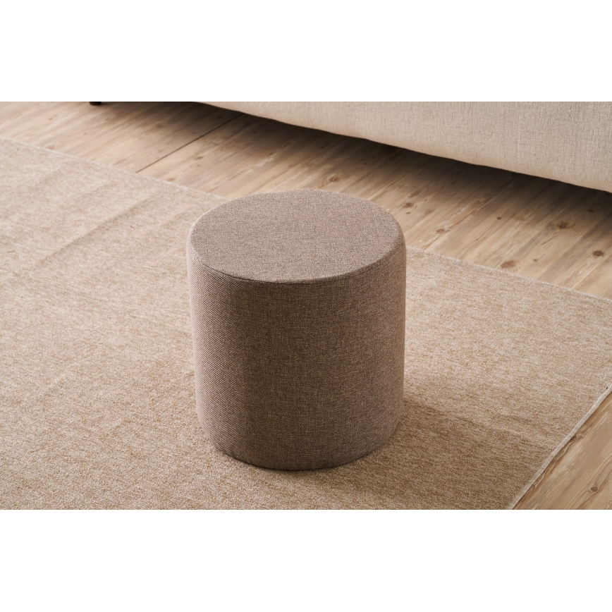 Pufe RONDO diâmetro 40 cm castanho