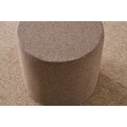 Pufe RONDO diâmetro 40 cm castanho