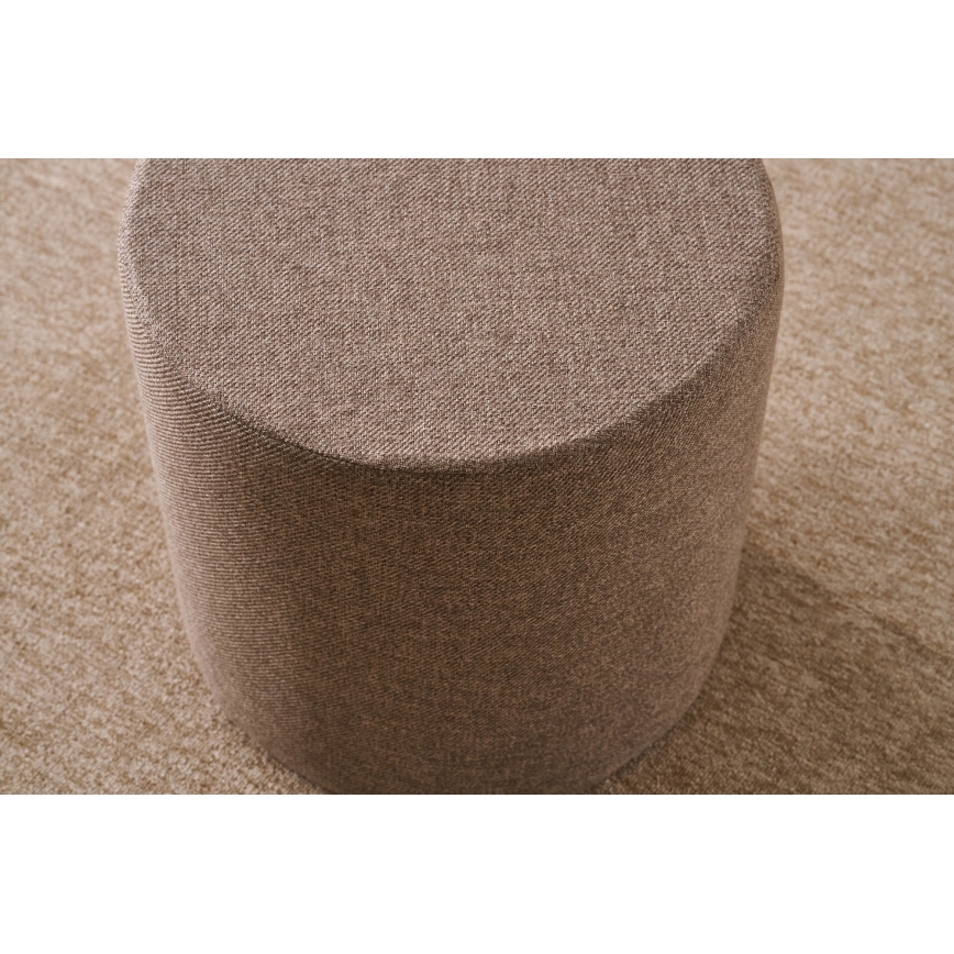 Pufe RONDO diâmetro 40 cm castanho