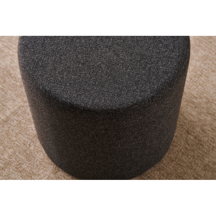 Pufe RONDO Ø 40 cm, castanho escuro