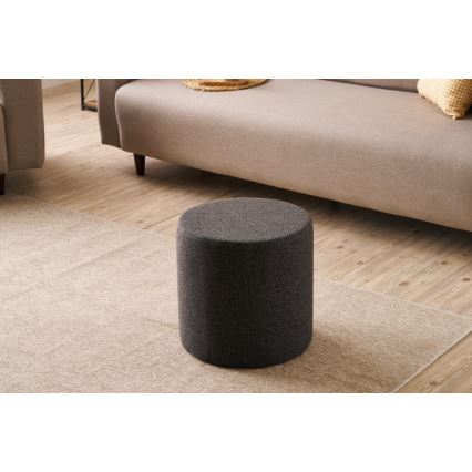 Pufe RONDO Ø 40 cm, castanho escuro