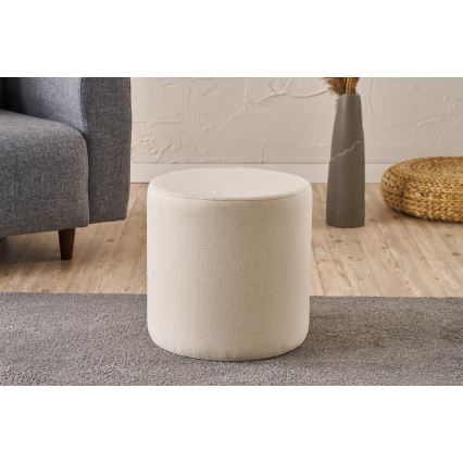 Pufe RONDO Ø 40 cm, creme