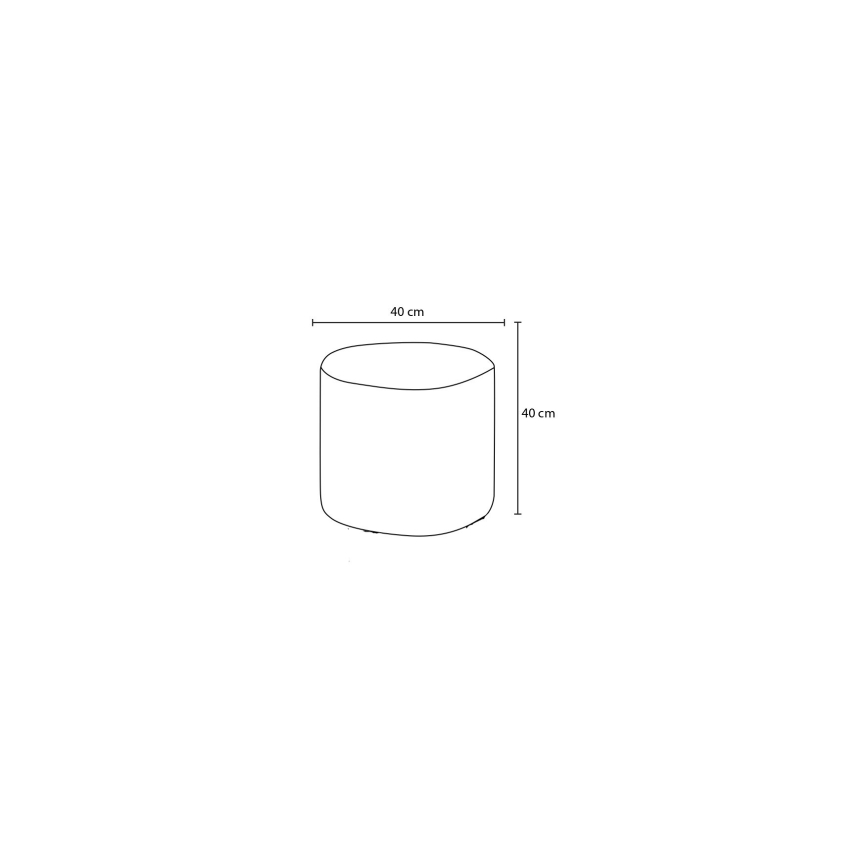 Pufe RONDO Ø 40 cm, creme