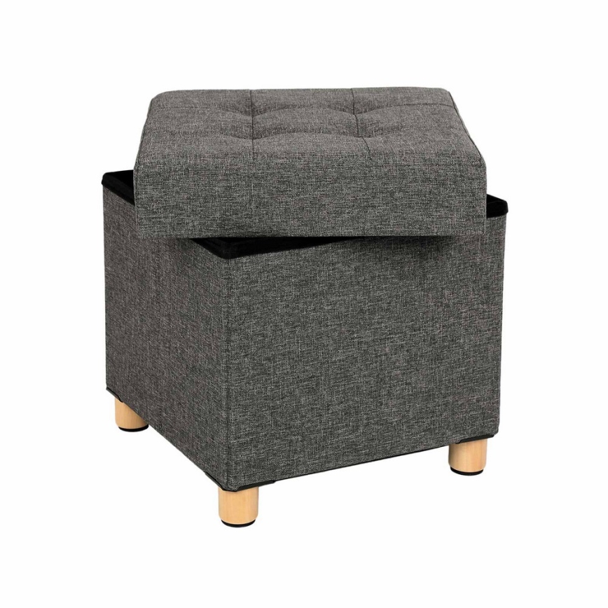 Pufe SULTAN 38x40 cm cinzento escuro