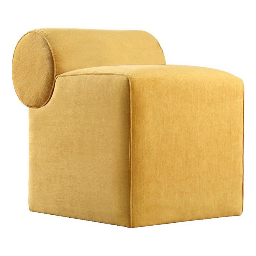Pufe TIKI 47x45 cm amarelo