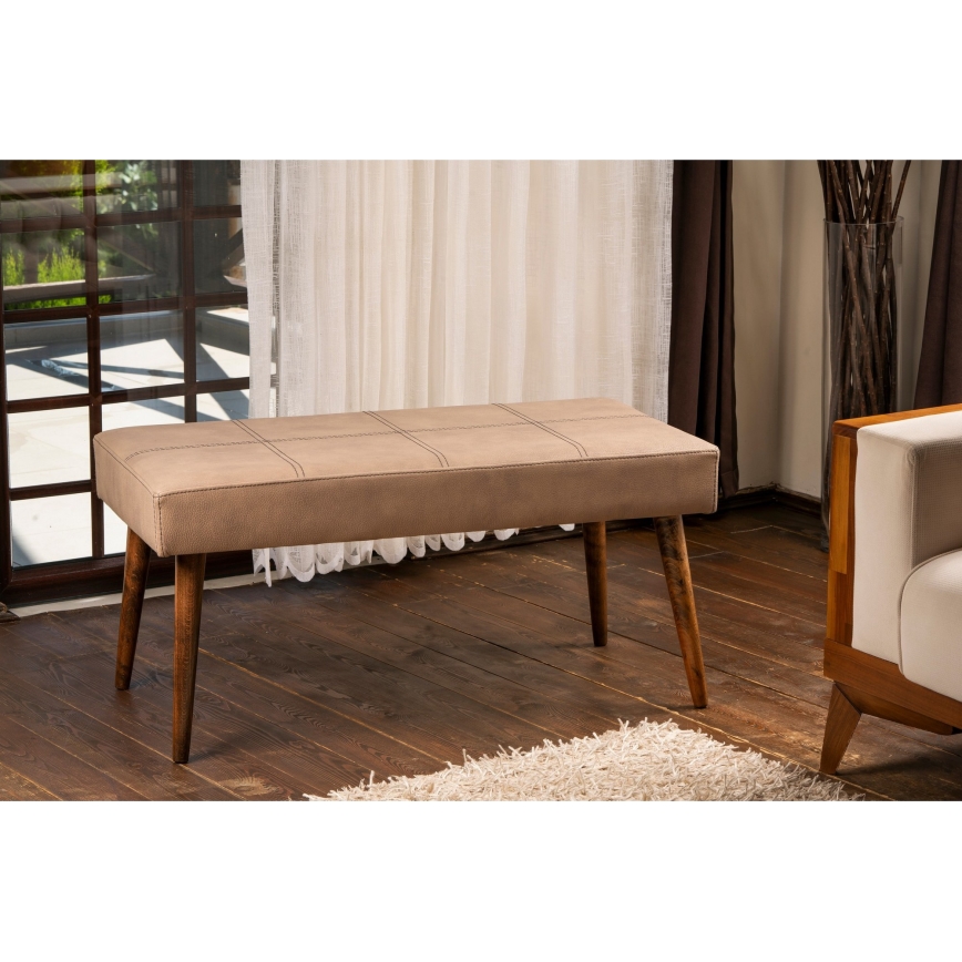 Pufe VITO 46x92 cm castanho