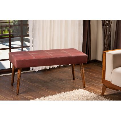 Pufe VITO 46x92 cm vermelho