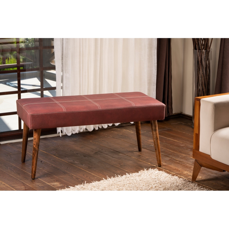 Pufe VITO 46x92 cm vermelho