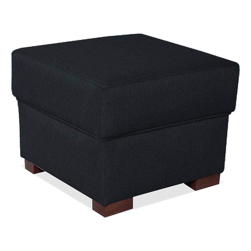 Pufe VIVA 51x51 cm preto