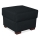 Pufe VIVA 51x51 cm preto